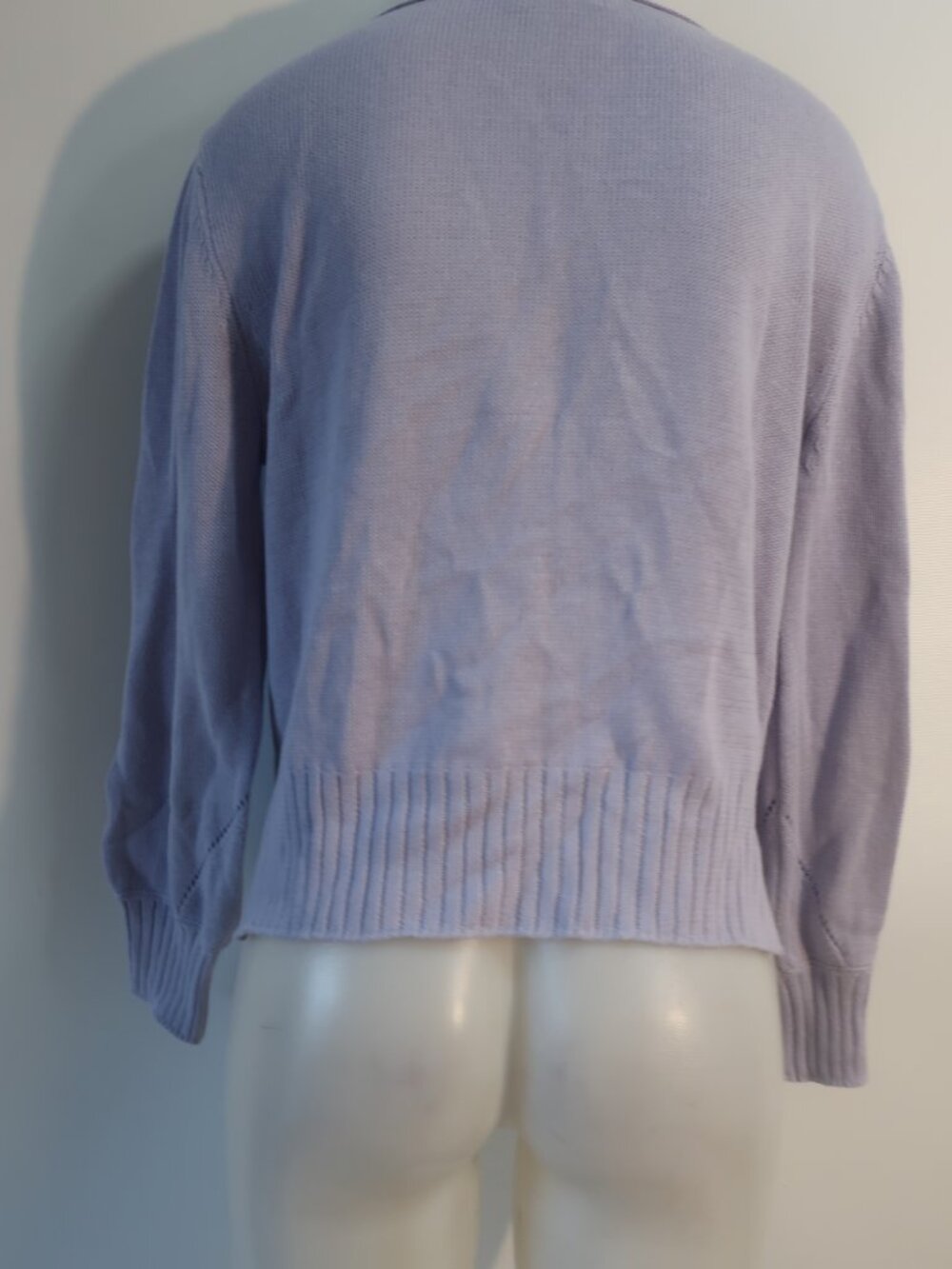 Womens 27 Miles Malibu (Item-107) Lavender V-Neck Cardigan Sweater M - Picture 13 of 16
